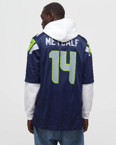 NFL SEATTLE SEAHAWKS HOME GAME JERSEY DK METCALF #14