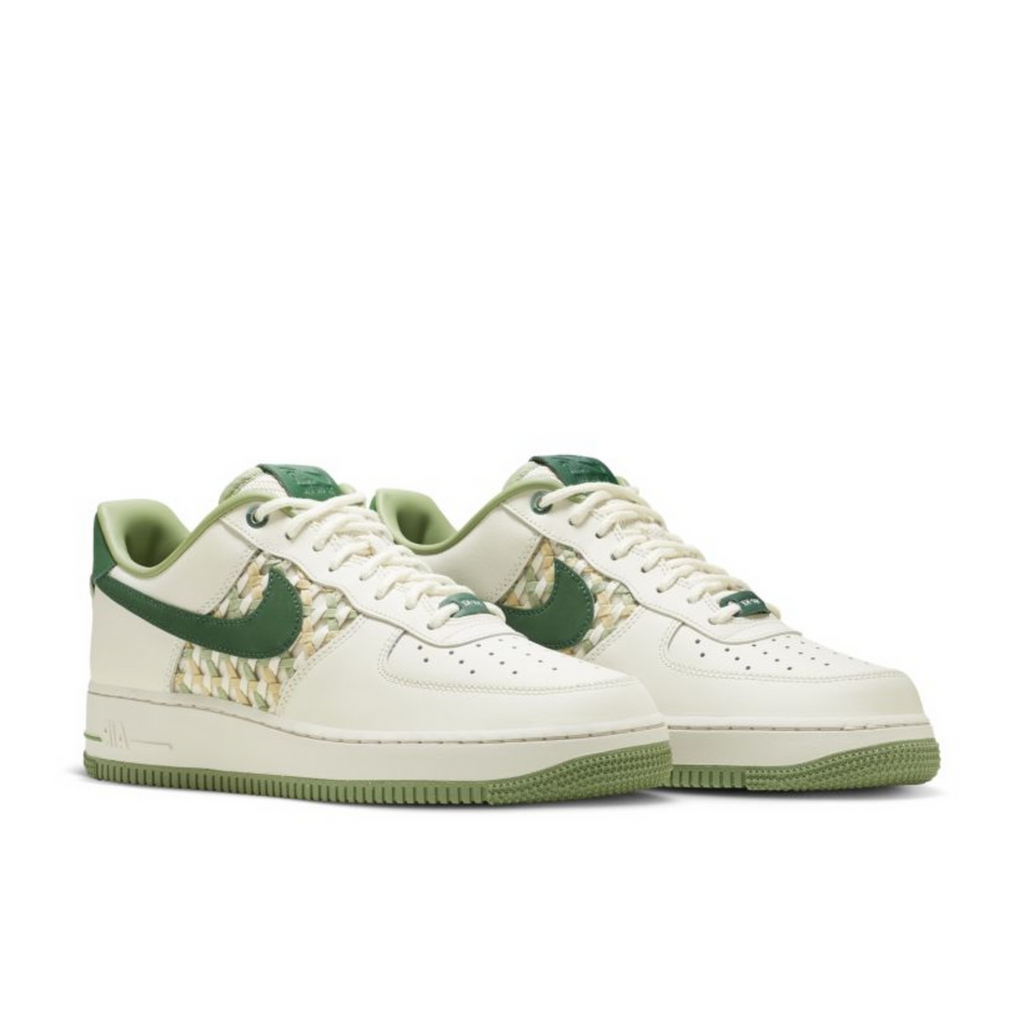 Nike Air Force 1 Low 'NAI-KE' Surfaces in Green Weaves