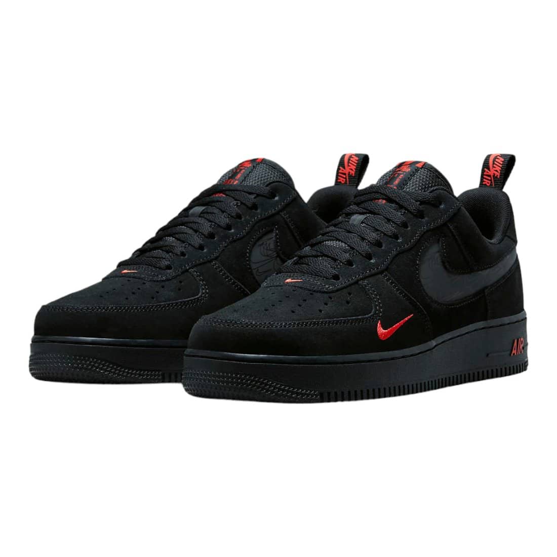 Nike Air Force 1 Low 'Multi Swoosh Black/Crimson'