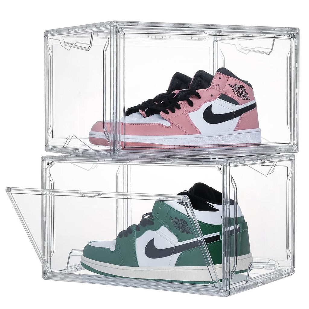 Clear stackable shoe storage box     (6 - unit)