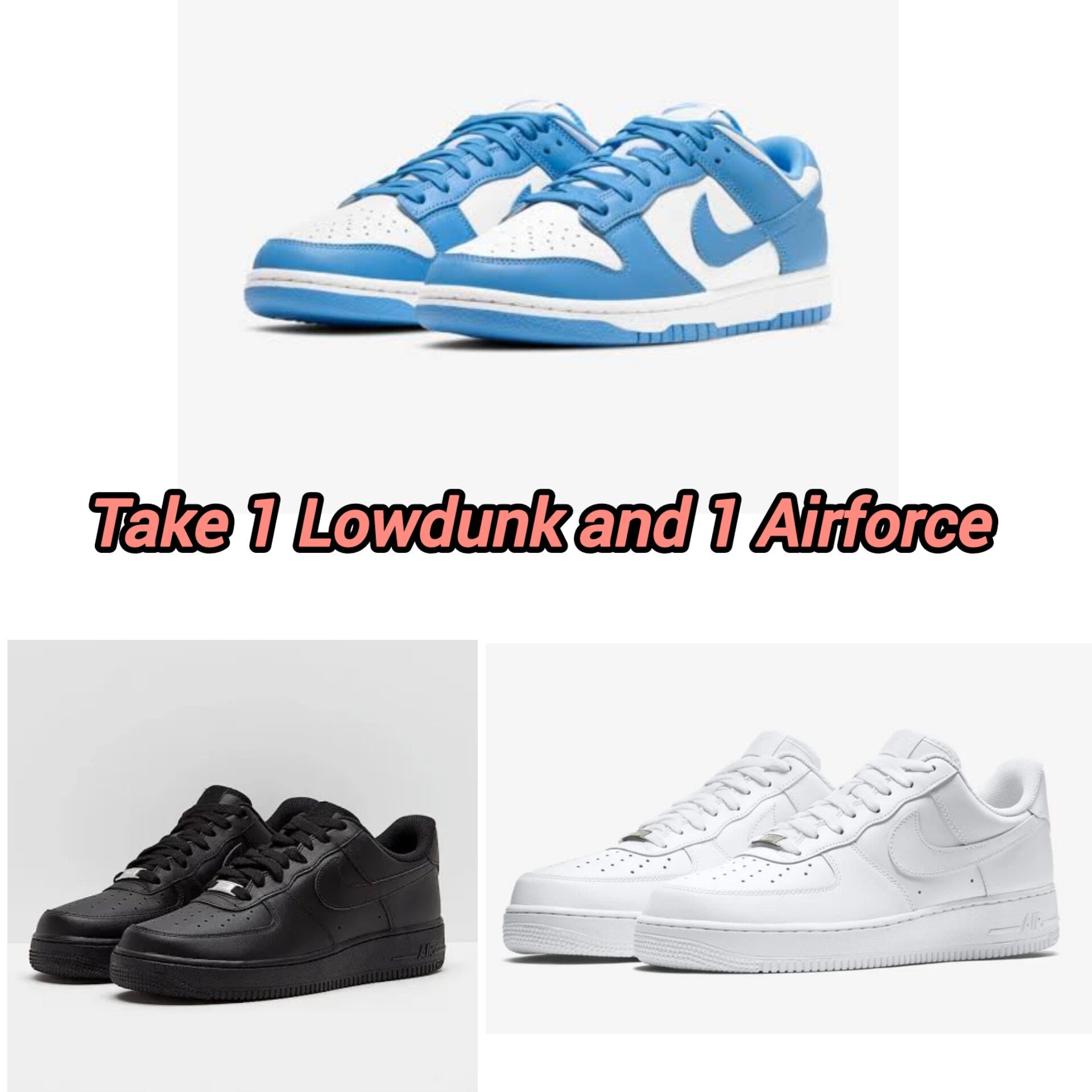 Lowdunk blue +Airforce