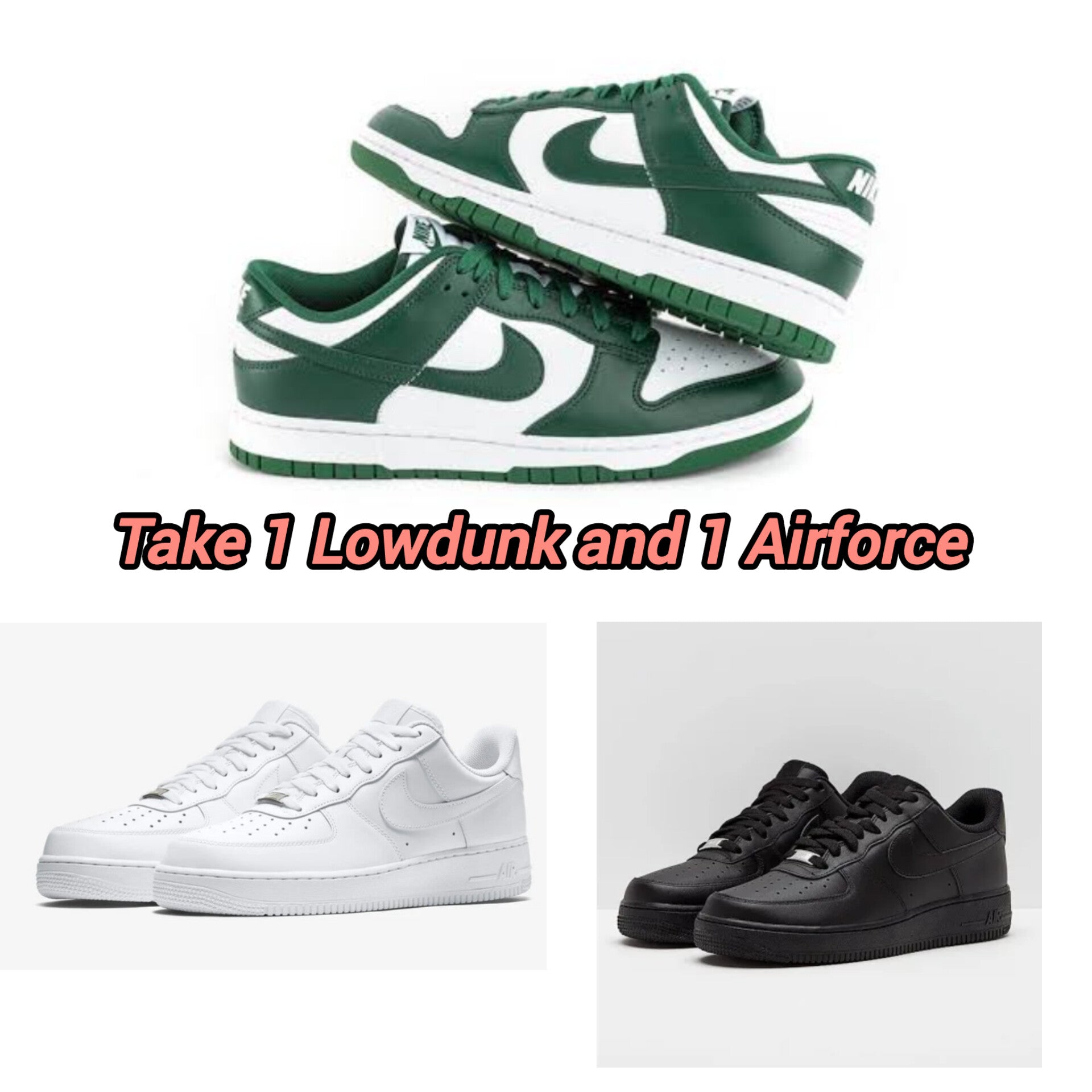 Lowdunk Green +Airforce