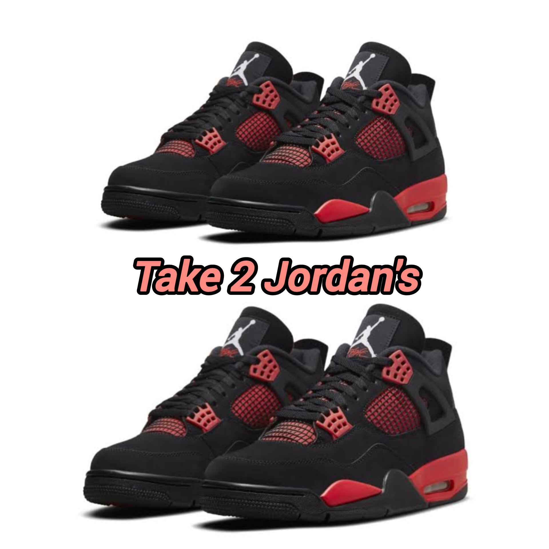 Jordan Black Red + Jordan Black Red