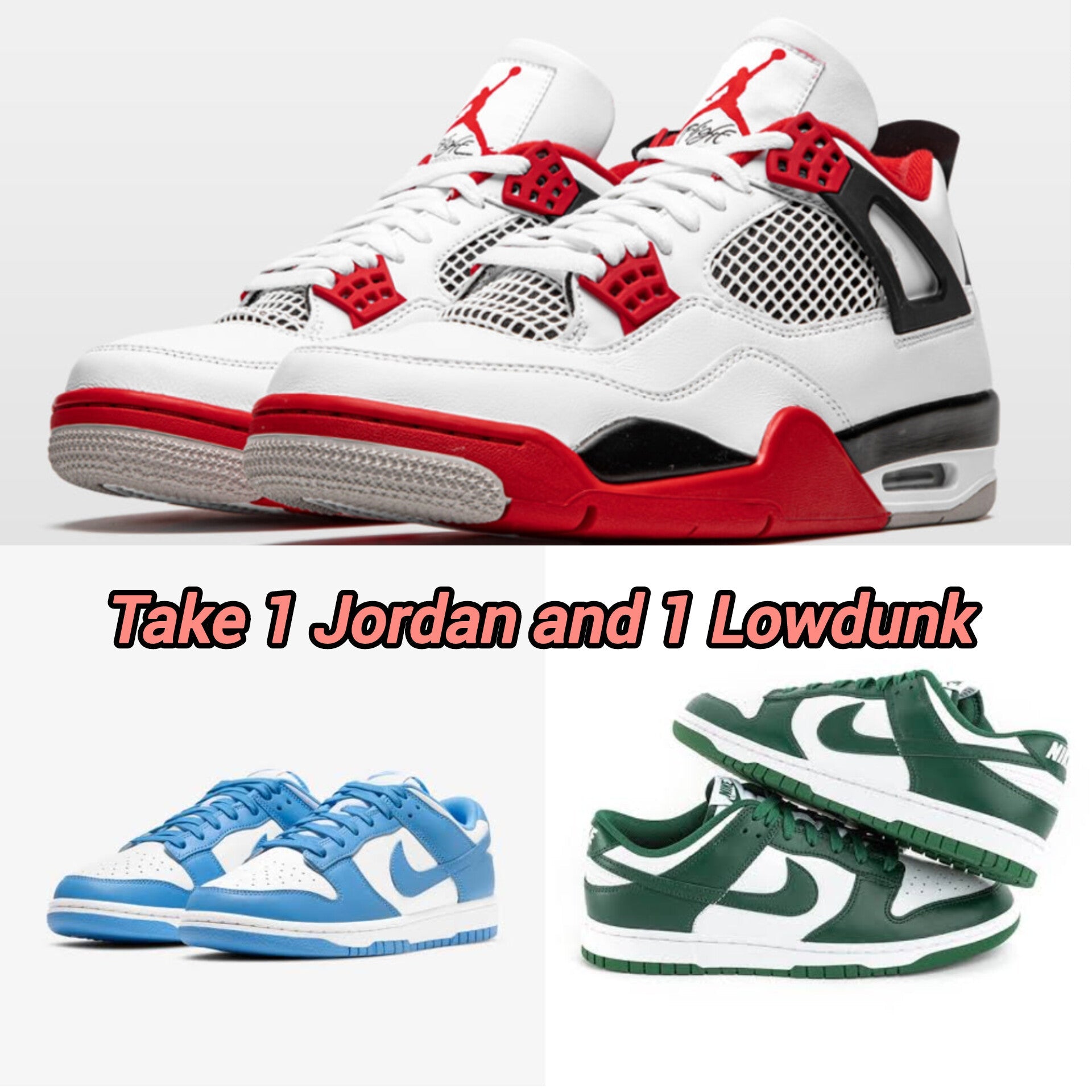 Jordan + Lowdunk Blue/Green
