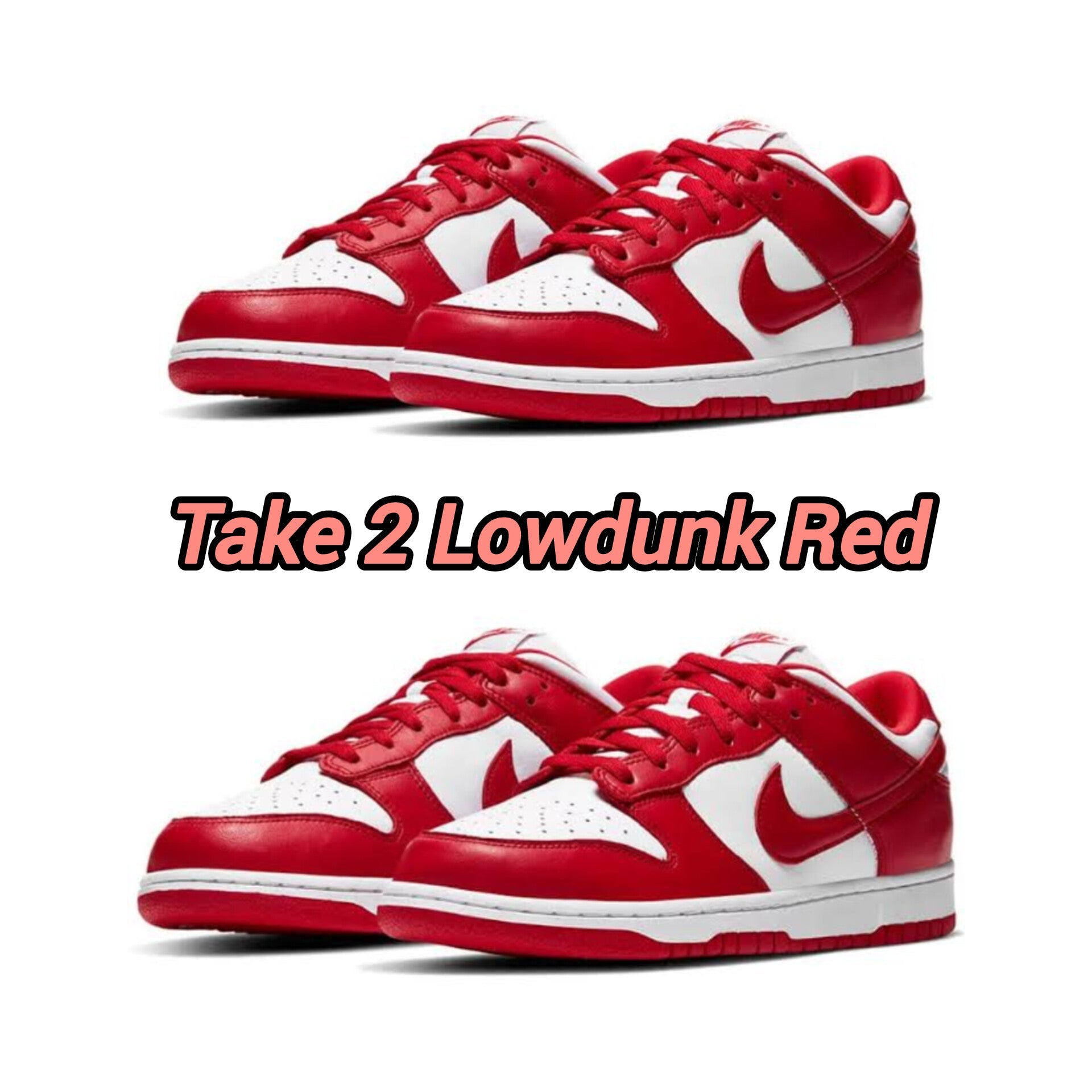 Lowdunk Red +Lowdunk Red