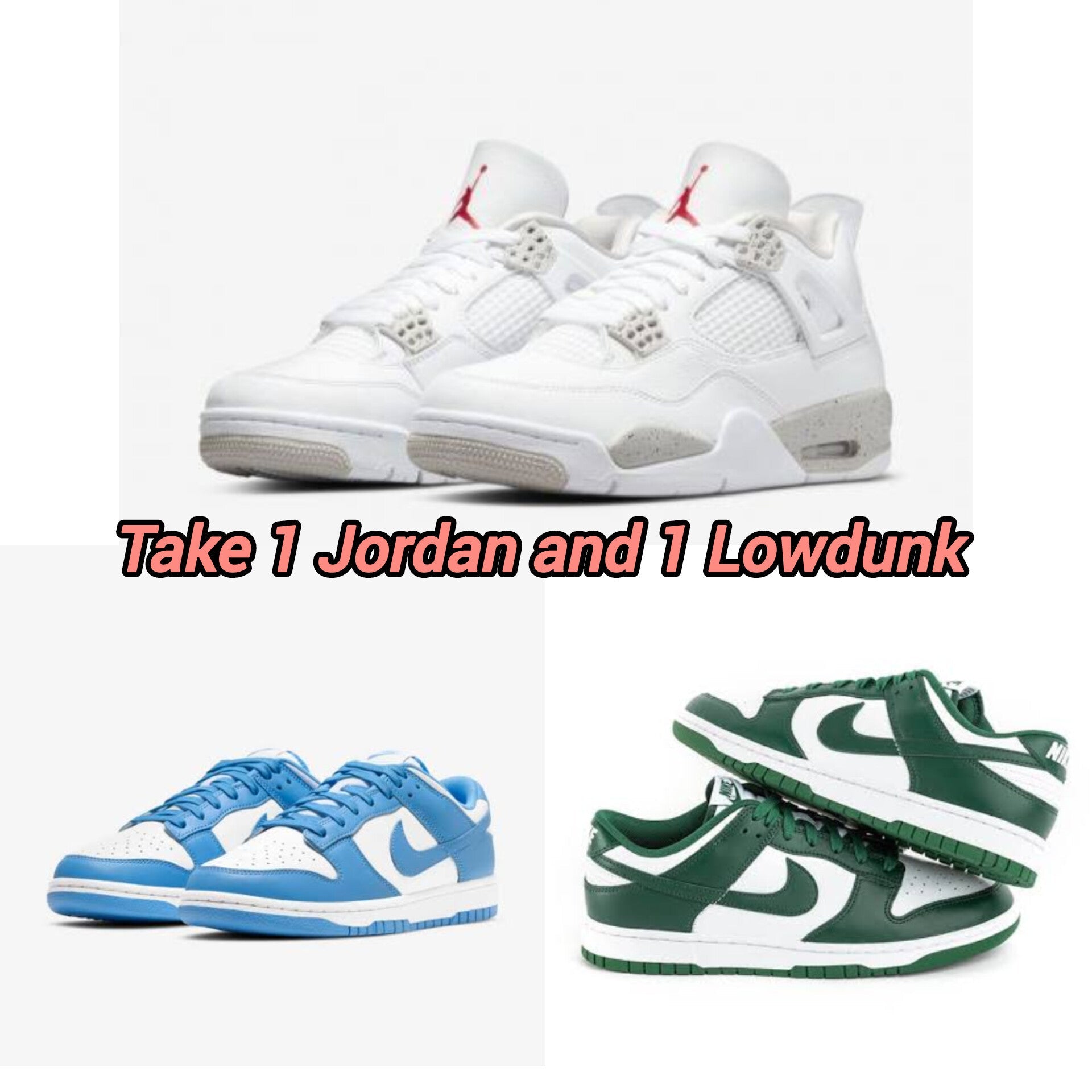 Jordan + Lowdunk Blue/Green